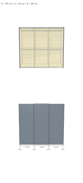 Wardrobe with sliding doors