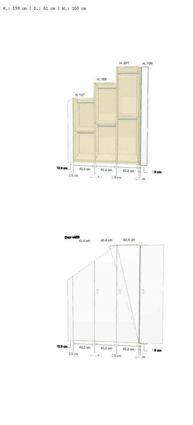 Roof Pitched cabinet